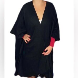 🌹 Black Shawl Scarf 🌹 Made in France